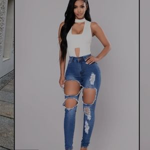 Denim Ripped Jeans